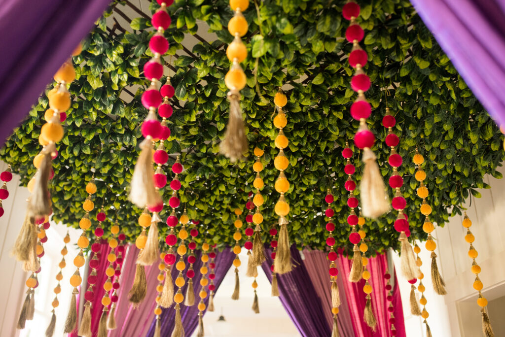 Colorful South Asian wedding decor setup reflecting Dubai wedding planning mistakes in event design and coordination