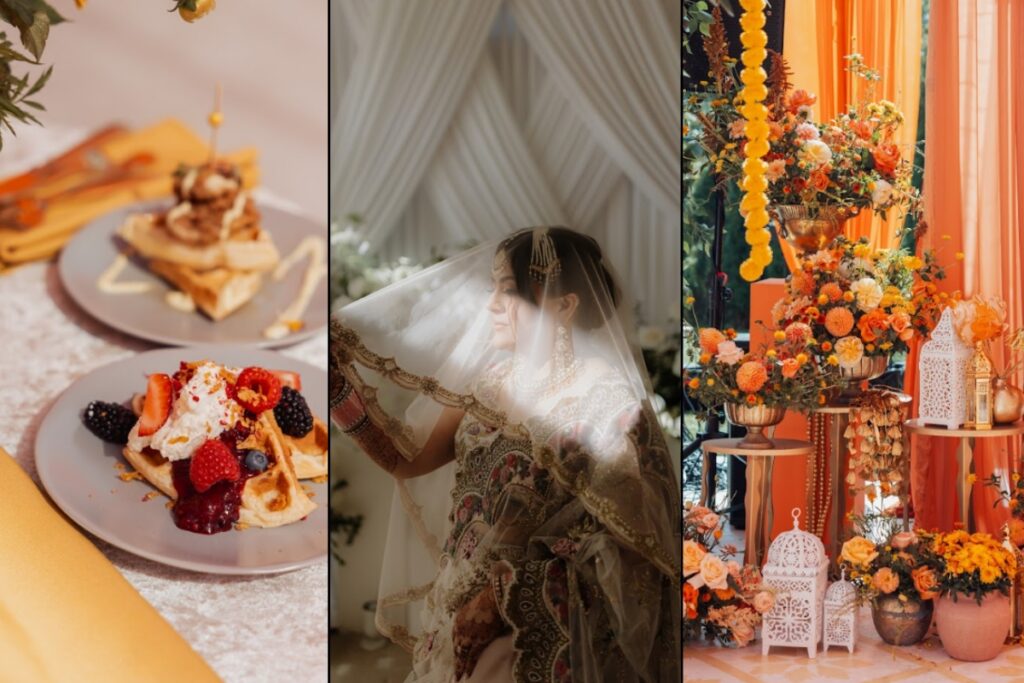 how to plan a wedding budget by breaking down categories like food attire and decor for a south asian wedding
